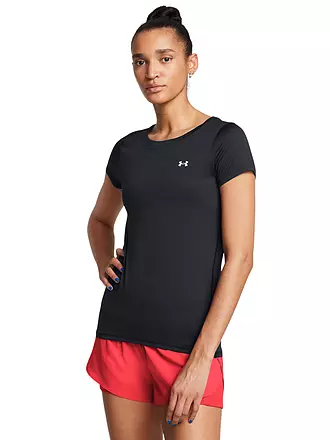 UNDER ARMOUR | Camiseta de fitness para mujer HeatGear® Armour | schwarz